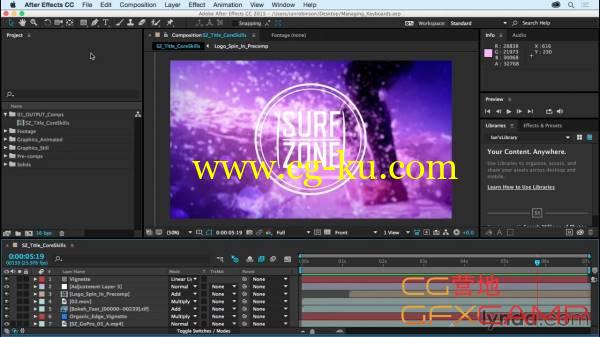 AE CC 2015新手全面基础教程 Lynda – Getting Started with After Effects CC (2015)的图片1