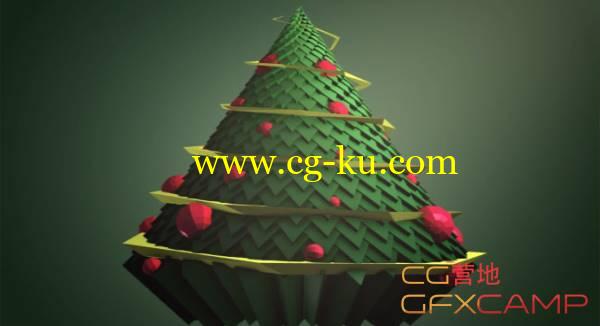 红巨星Trapcode TAO制作低多边形圣诞树教程 After Effects – Low-Poly Style Cupcake Christmas Tree With Trapcode Tao Tutorial的图片1