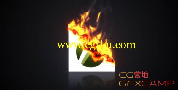 AE模板-纸张火焰燃烧Logo展示 VideoHive Burning Paper Logo的图片1