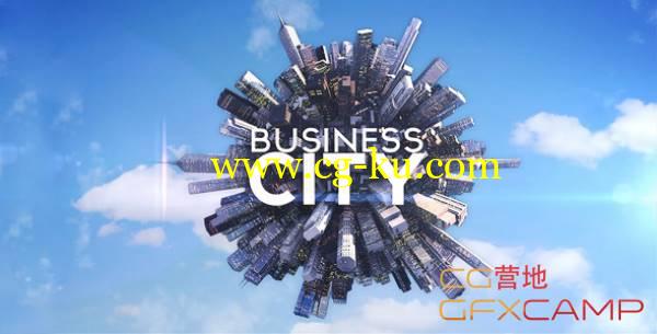 AE模板-城市地球旋转文字标题展示 VideoHive Business City的图片1