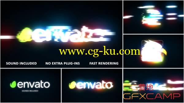 AE模板-快速灯光穿梭汽车游戏Logo文字展示(含音效) Fast Light Logo Reveal的图片1