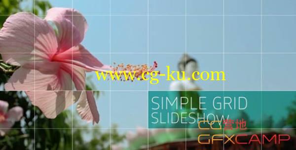 AE模板-方块网格风格画面图片视频展示 Simple Grid Slideshow的图片1