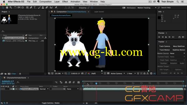 AE二维卡通角色动画 MG教程 TrainSimple - After Effects CC Character Animator的图片1