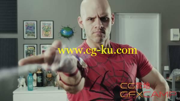 蜘蛛侠吐丝AE合成特效教程 After Effects Spider Man Web Shooting Effect Tutorial的图片1