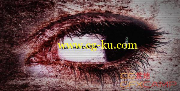 AE模板-眼睛恐怖眼球惊悚短片Logo开场 Fear the Dark - Logo Reveal的图片1