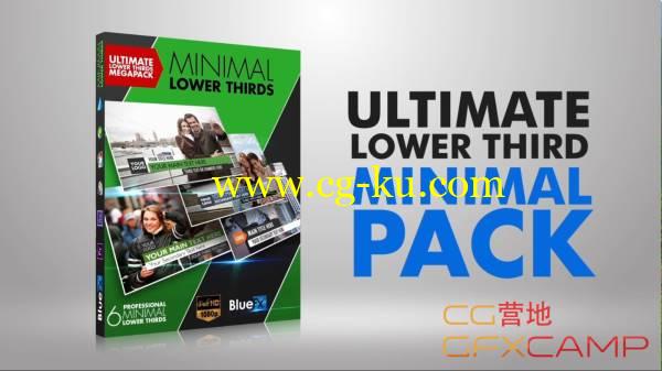 AE模板-6套新闻娱乐体育栏目电视包装人名字幕条 The Ultimate Lower Third Minimal Pack的图片1
