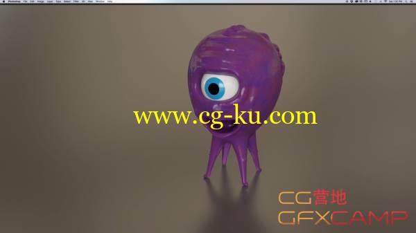 C4D制作橡胶果冻卡通外星人建模教程 Create a Squid Character in Cinema 4D的图片1