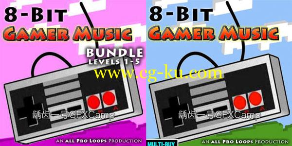 8 BIT红白机游戏音效 All Pro Loops - 8-Bit Gamer Music Bundle Levels 1-5的图片1