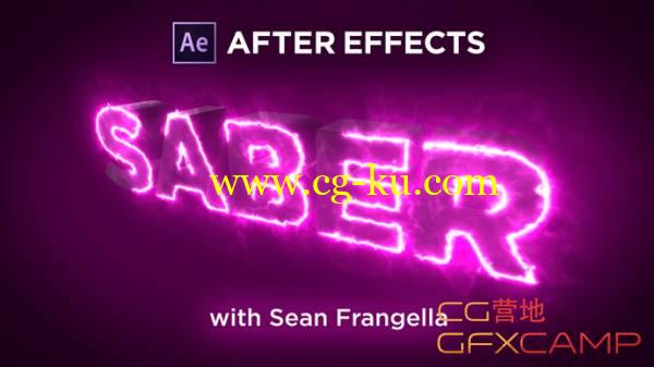 Saber + Element 3D V2制作文字描边书写动画教程 After Effects User SABER to write on Element 3D Text Layers的图片1