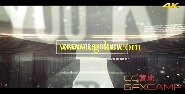 AE模板-E3D史诗电影粒子穿梭文字标题图片展示震撼开场4K Cinematic Slideshow的图片1