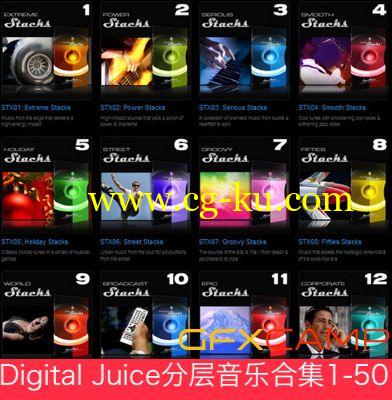Digital Juice影视配乐分层音乐全集Vol.1-50 Stack Traxx Complete vol.1-50的图片1