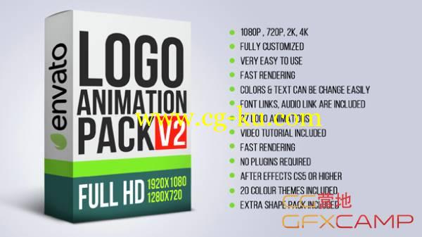 AE模板-27个扁平化Logo展示 Logo Animation Pack V2的图片1