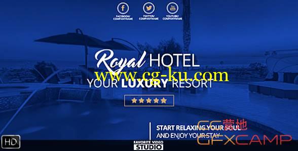 AE模板-商务时尚宾馆酒店介绍展示 Royal Hotel Presentation的图片1