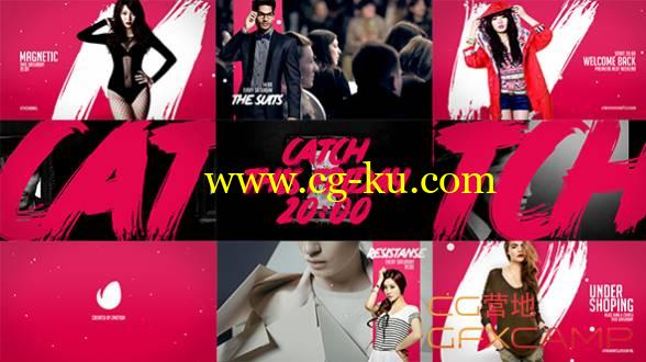 AE模板-时尚模特服装商品开场片头栏目包装 Pink Fashion Broadcast的图片1