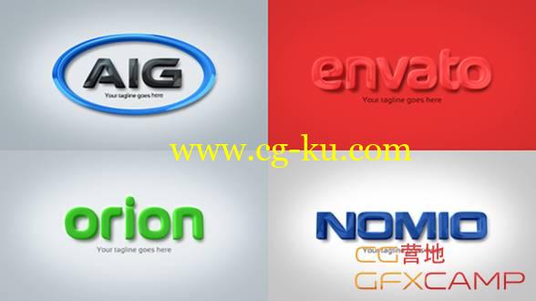AE模板-企业公司简洁Logo挤出3D动画 Strong Clean Corporate 3D Embossed Logos的图片1