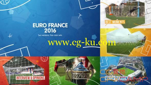 AE模板-卡通线条足球体育赛事宣传片开场 European Football (Soccer) Opener的图片1
