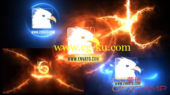 AE模板-Saber能量路径动画游戏电影震撼Logo展示 Energetic Logos Pack 2的图片1