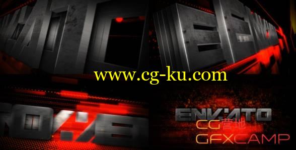 AE模板-游戏电影钢铁质感文字Logo穿梭变形展示 Metal Transform Logo Reveal的图片1