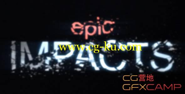AE模板-文字破碎电影游戏Logo文字标题动画 Core - Shatter Titles的图片1