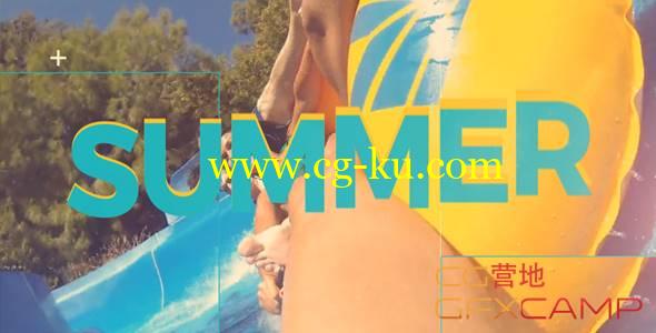 AE模板-时尚小清新假期旅游视频展示 Summer的图片1
