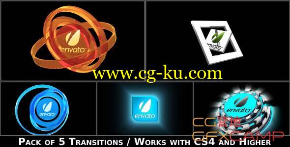 AE模板-电视栏目包装Logo展示转场 Broadcast Logo Transition Pack的图片1