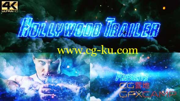AE模板-闪电文字科幻大气震撼游戏电影片头宣传预告片 Epic Hollywood Trailer的图片1