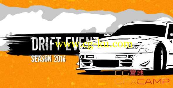 AE模板-卡通素描动画赛车体育赛事宣传片 Drift Show Promo﻿的图片1