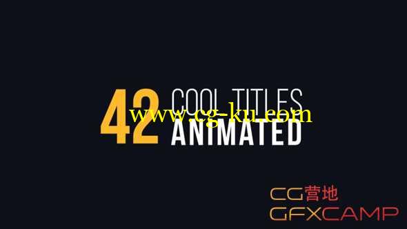 AE模板-42个MG动画文字标题人名字幕条 42 Cool Titles Animated的图片1