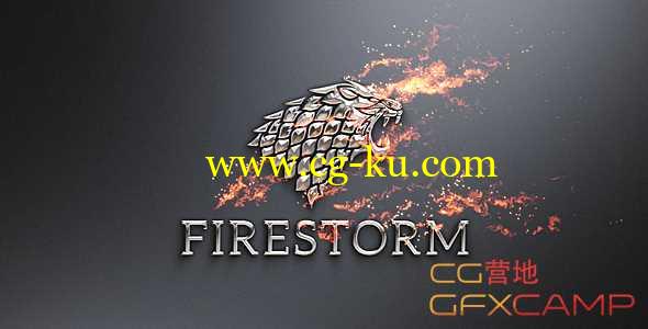 AE模板-粒子火焰燃烧钢铁质感Logo展示 Flame & Metal - Fire Logo Reveal的图片1