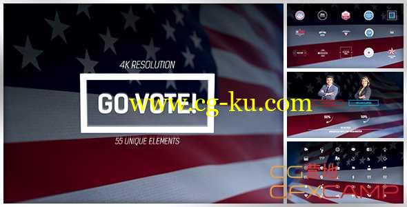AE模板-投票选举对比宣传 Go Vote 4k Project的图片1