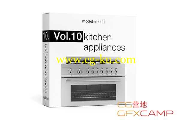 厨房用具3D模型 model+model Vol.10 - Kitchen Appliances的图片1