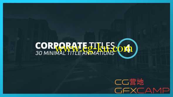 AE模板-企业公司项目合作文字标题动画 Corporate Titles 4的图片1