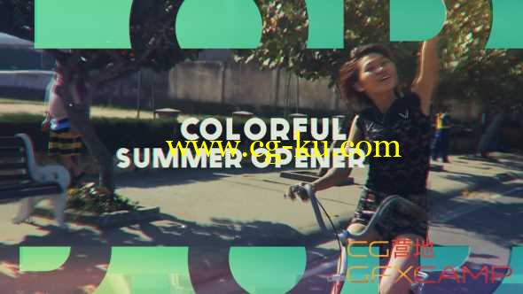 AE模板-多彩时尚大字标题图片视频开场片头 Colorful Summer Opener的图片1