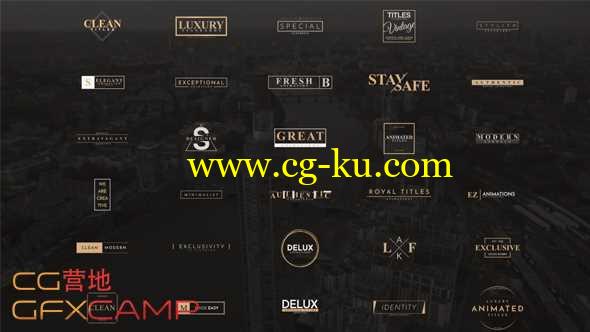 AE模板-商务新闻文字标题人名字幕条动画 Exclusive Titles 4K的图片1