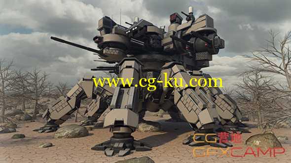 科幻机甲机器人3D模型 CGTrader – Creation kit and Mecha的图片1