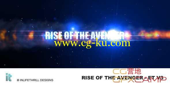 AE模板-火焰光线文字标展示片头 Rise of the avenger - Epic trailer v3的图片1