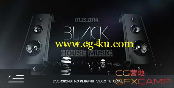 AE模板-音响音乐俱乐部宣传片 Black Label Club Event Promo的图片1