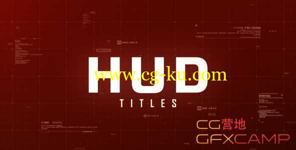 AE模板-高科技文字标题动画 Hud Titles的图片1