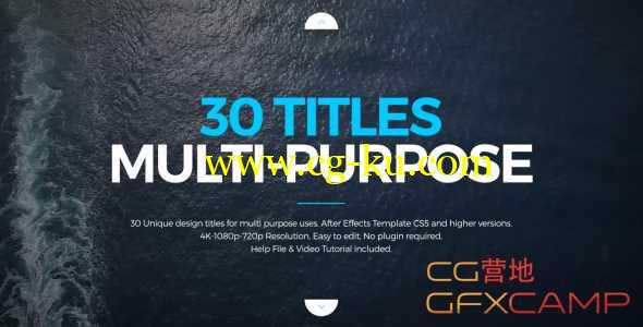 AE模板-文字标题设计展示动画 Titles Design Multi-Purpose的图片1