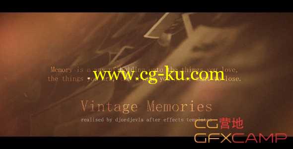 AE模板-复古回忆照片相册图片展示片头 Vintage Memories的图片1