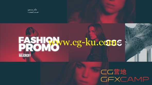 AE模板-时尚分屏视频展示宣传片片头 Fashion Promo的图片1