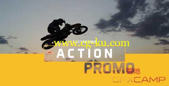 AE模板-运动纪录片图片视频片头包装 Action Promo的图片1