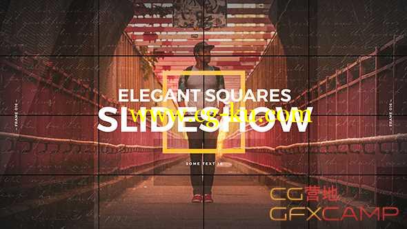 AE模板-优雅时尚拼贴图片片头展示 Elegant Squares Slideshow的图片1