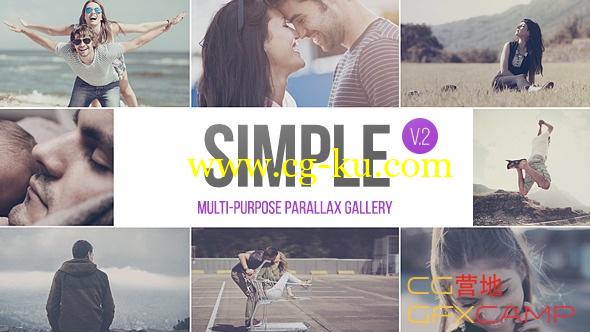 AE模板-简洁公司企业宣传记录片图片展示 SIMPLE v.2 - Parallax Photo Gallery的图片1