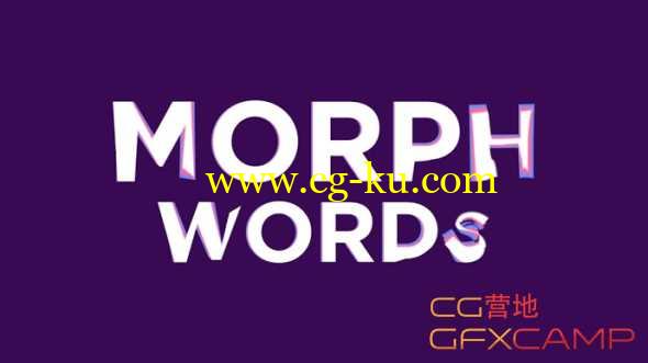 文字折叠变化MG动画AE教程 After Effects – Creating a Word Morph Transition Tutorial的图片1