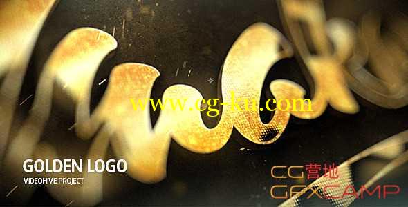 AE模板-金色三维Logo文字动画 Golden Logo的图片1