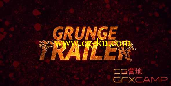 AE模板-污迹摇滚体育片头宣传片开场 Grunge Trailer的图片1