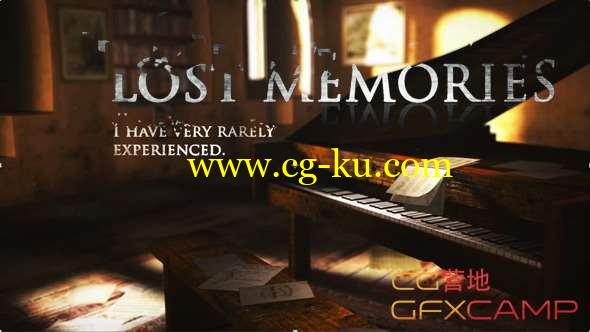 AE模板-桌子钢琴老照片回忆片头 Lost Memories的图片1