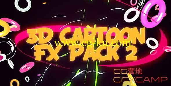 C4D三维卡通MG动画元素第二套 3D Cartoon FX Pack 2的图片1
