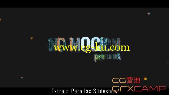 AE模板-色彩提取分离三维图片展示片头 Extract Parallax Slideshow的图片1